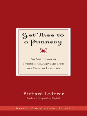 cover image of Get Thee to a Punnery